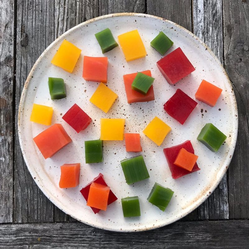 Rainbow Veggie Jello