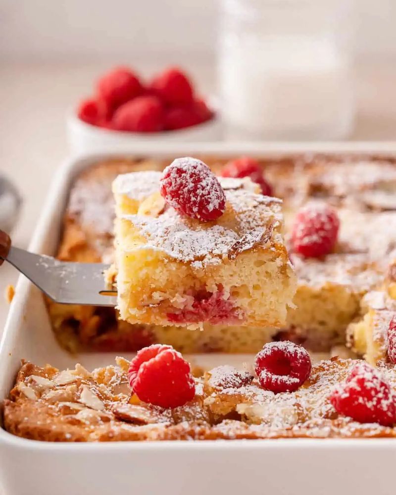 Raspberry Almond Coffee Cake