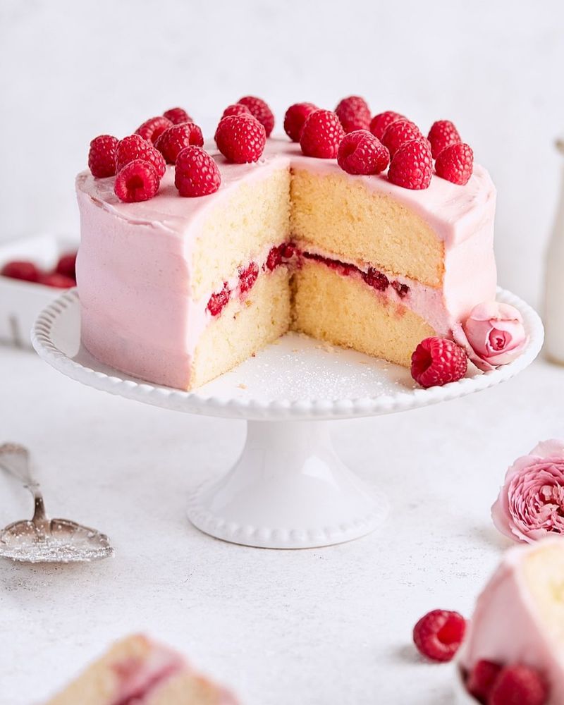 Raspberry Lemonade Layer Cake