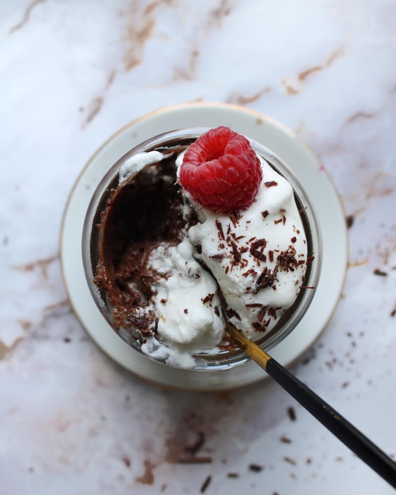 Raspberry and Dark Chocolate Mousse