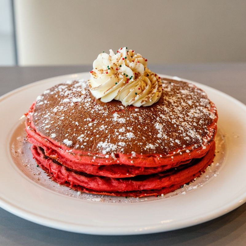 Red Velvet Pancakes