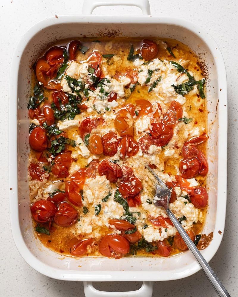 Roasted Red Pepper and Feta Pasta