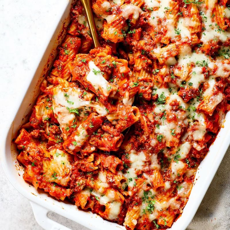 Sausage and Bell Pepper Pasta Bake