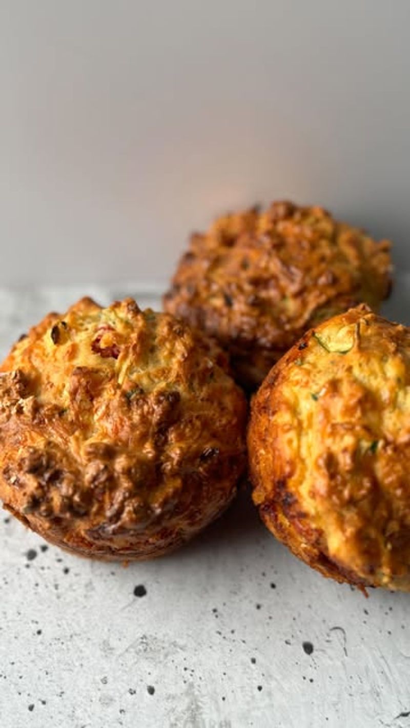 Savory Muffins from Cheese Ends
