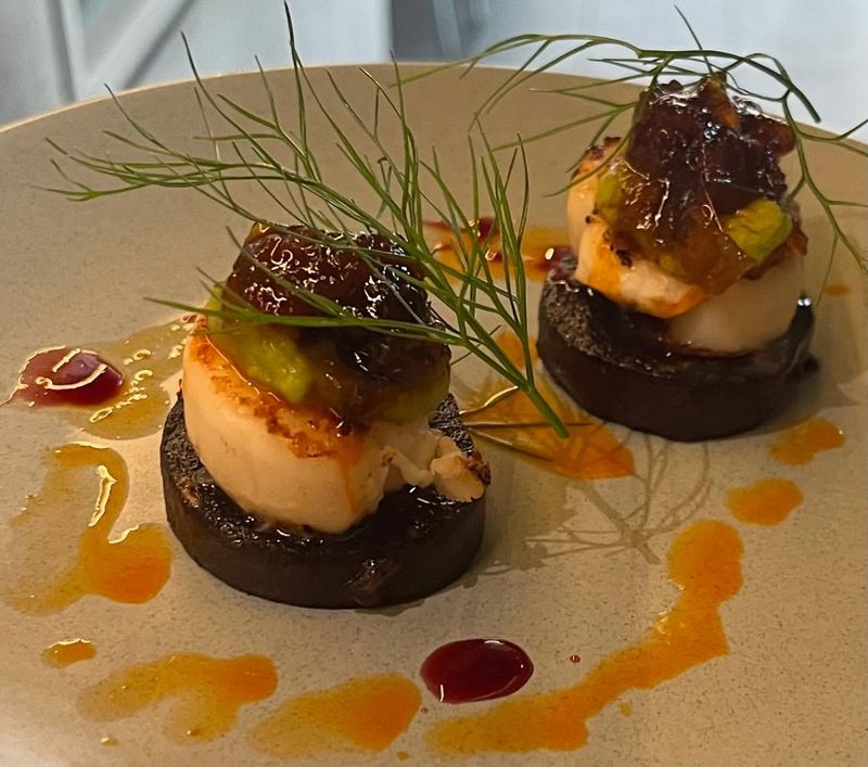 Scallops with Black Pudding