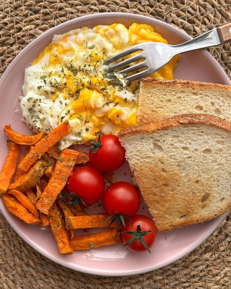 Scrambled Eggs and Toast