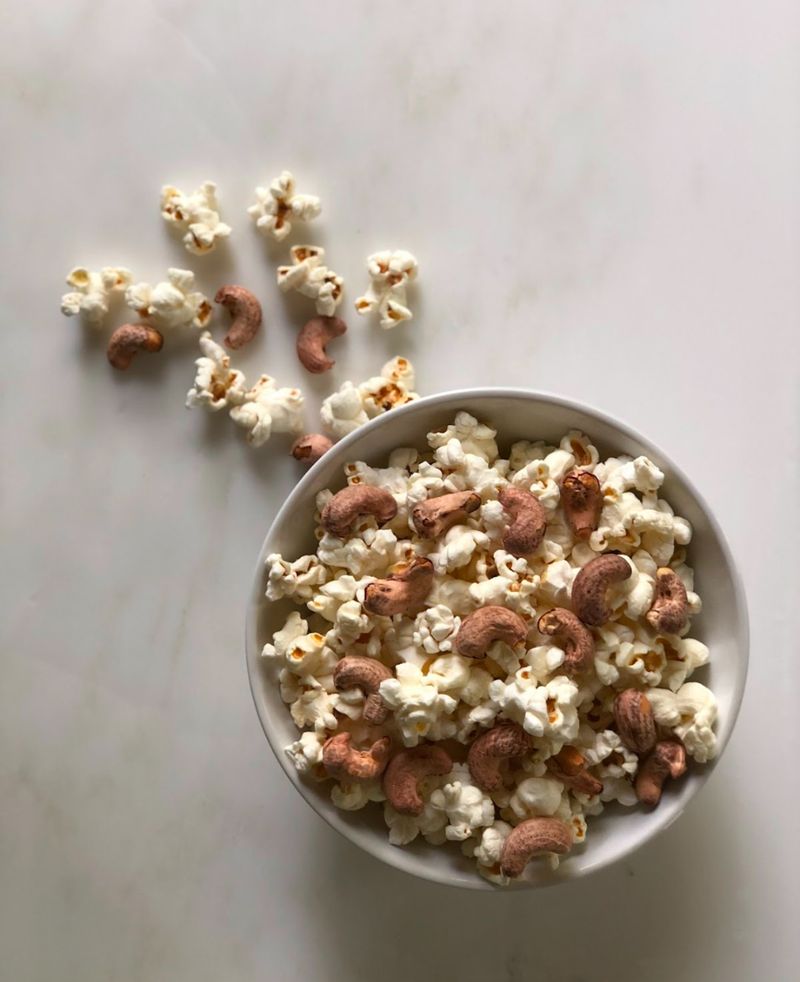 Sea Salt Caramel Popcorn & Spicy Cashews
