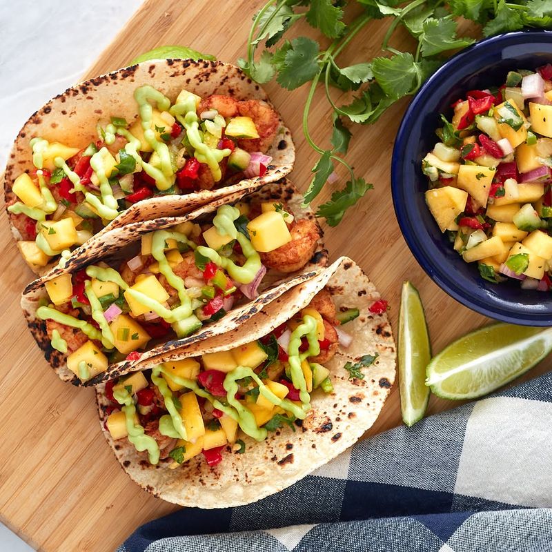 Shrimp Tacos with Mango Salsa