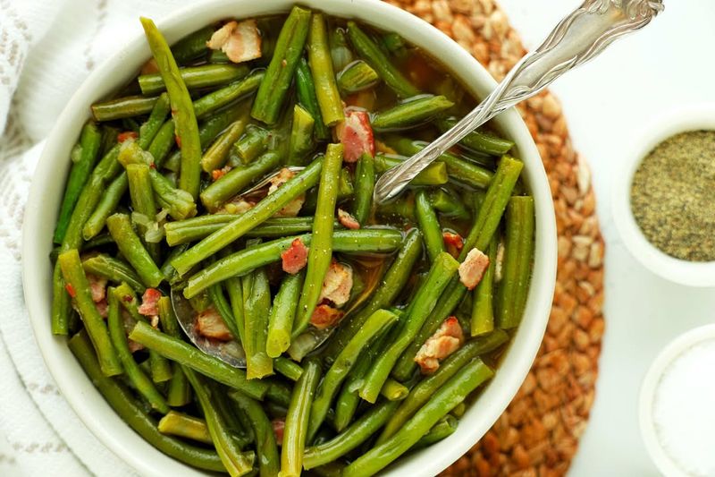 Slow Cooker Green Beans with Bacon