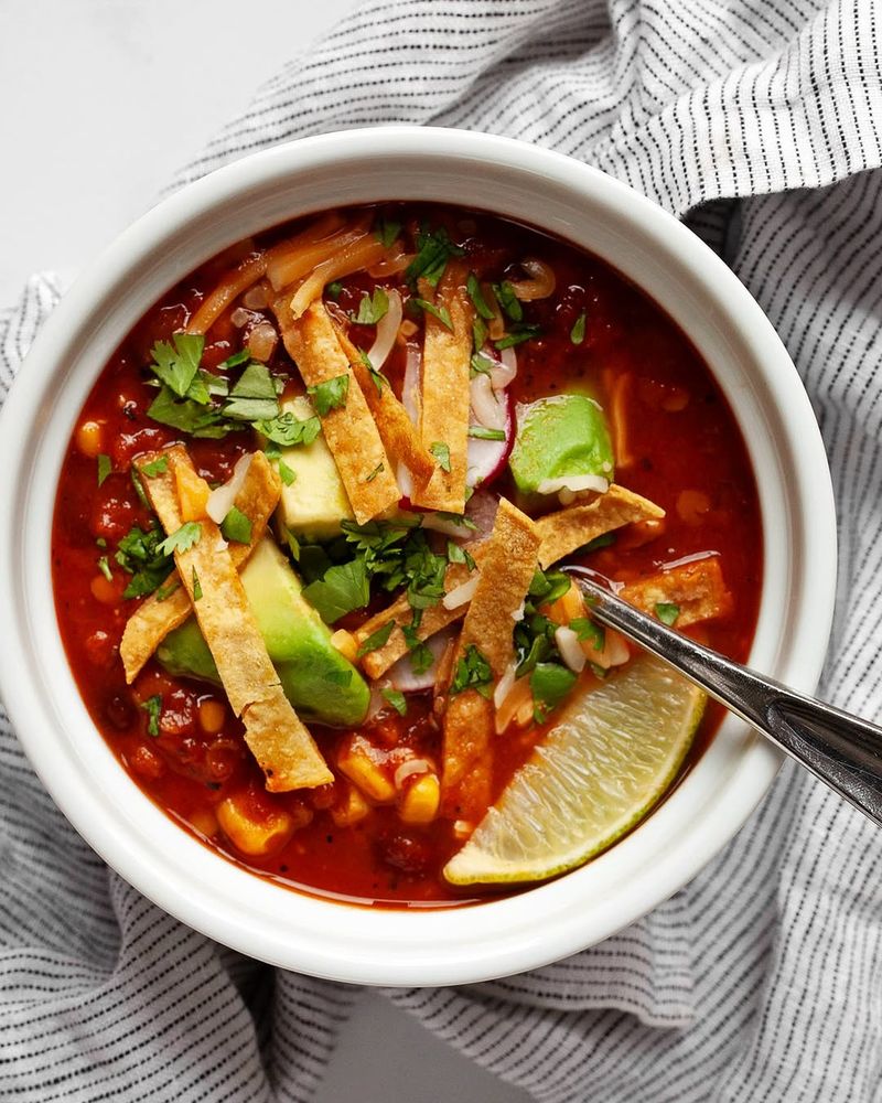 Slow Cooker Tortilla Soup