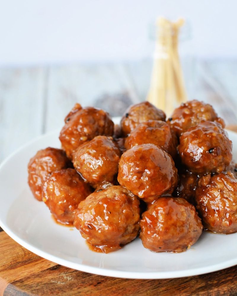 Slow Cooker Teriyaki Meatballs