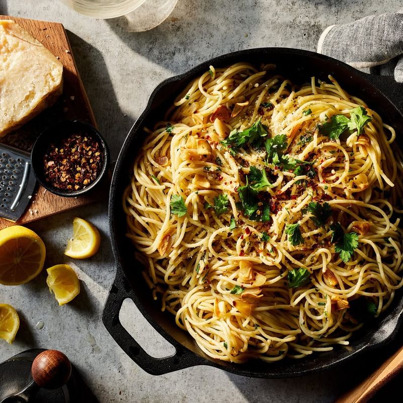Spaghetti Aglio e Olio with a Twist