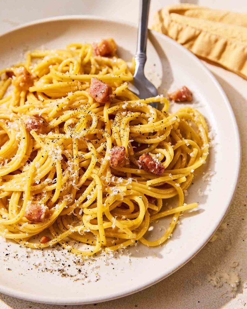 Spaghetti Carbonara with Pancetta