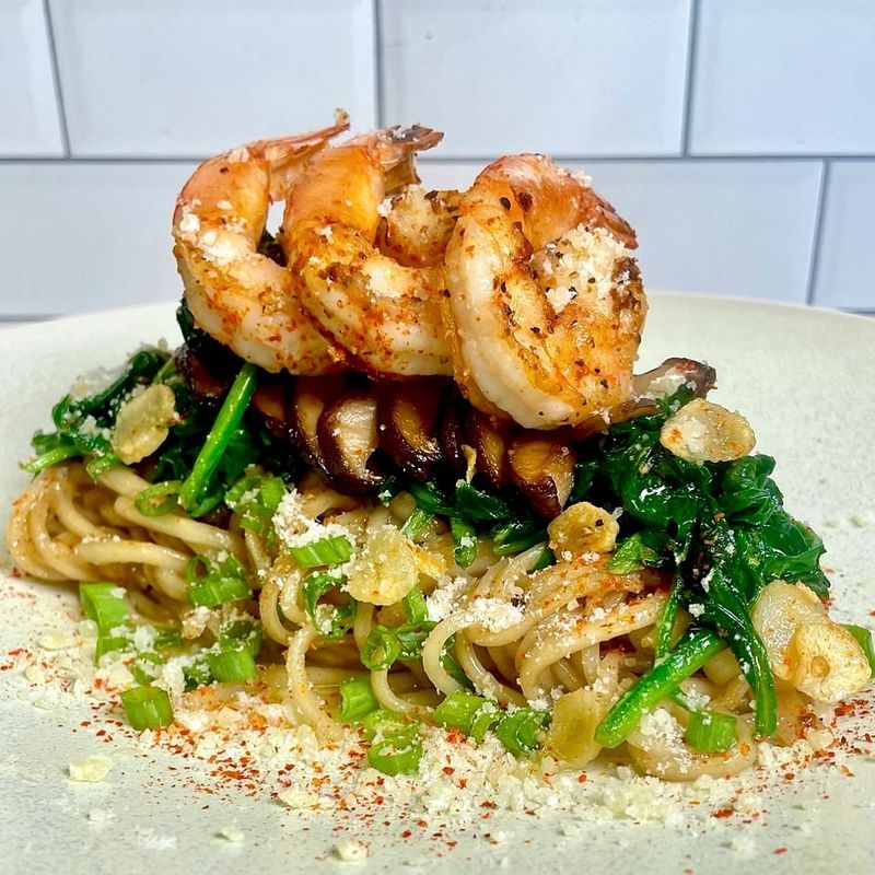 Spicy Garlic Shrimp Pasta