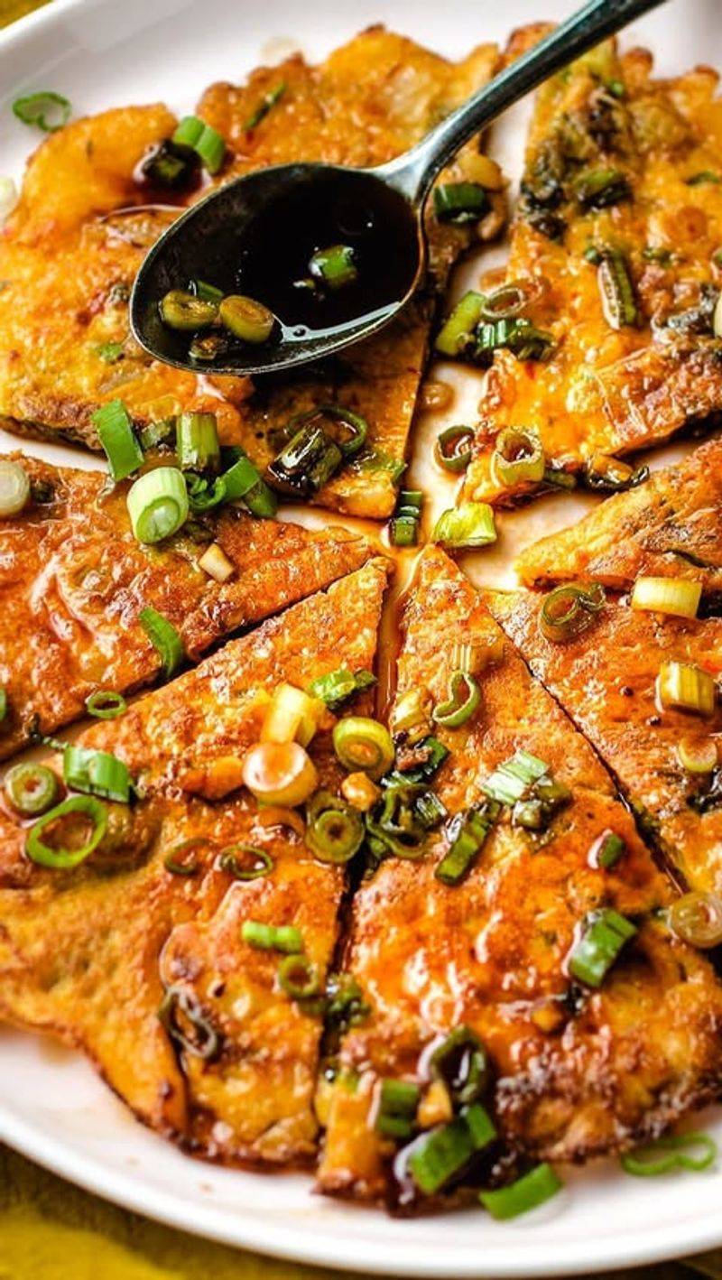 Spicy Kimchi Pancakes