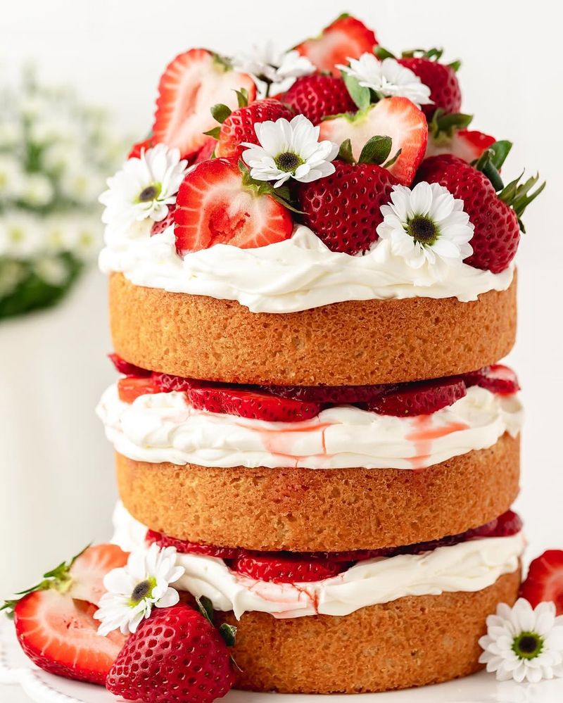 Strawberry Shortcake Layer Cake