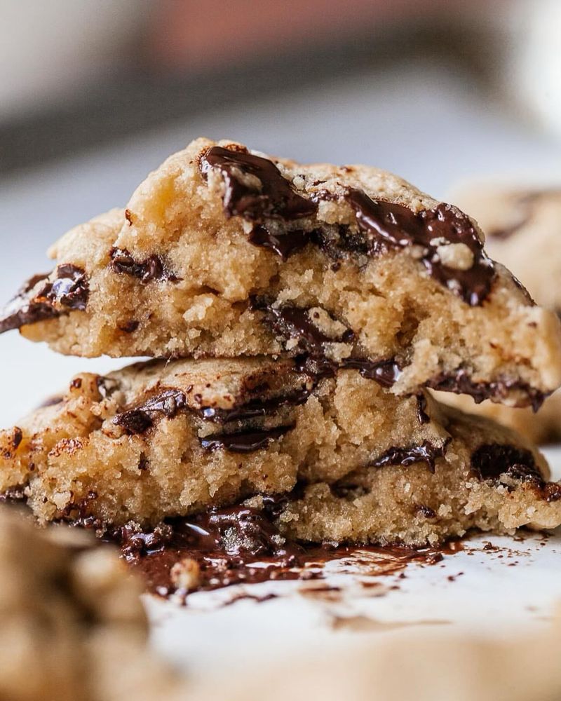 Tahini Chocolate Chip Cookies