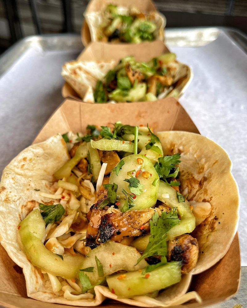 Thai Chicken Tacos