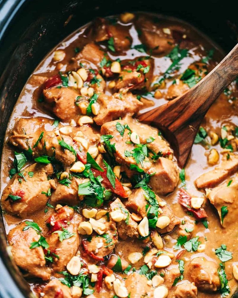 Thai Peanut Chicken Bake