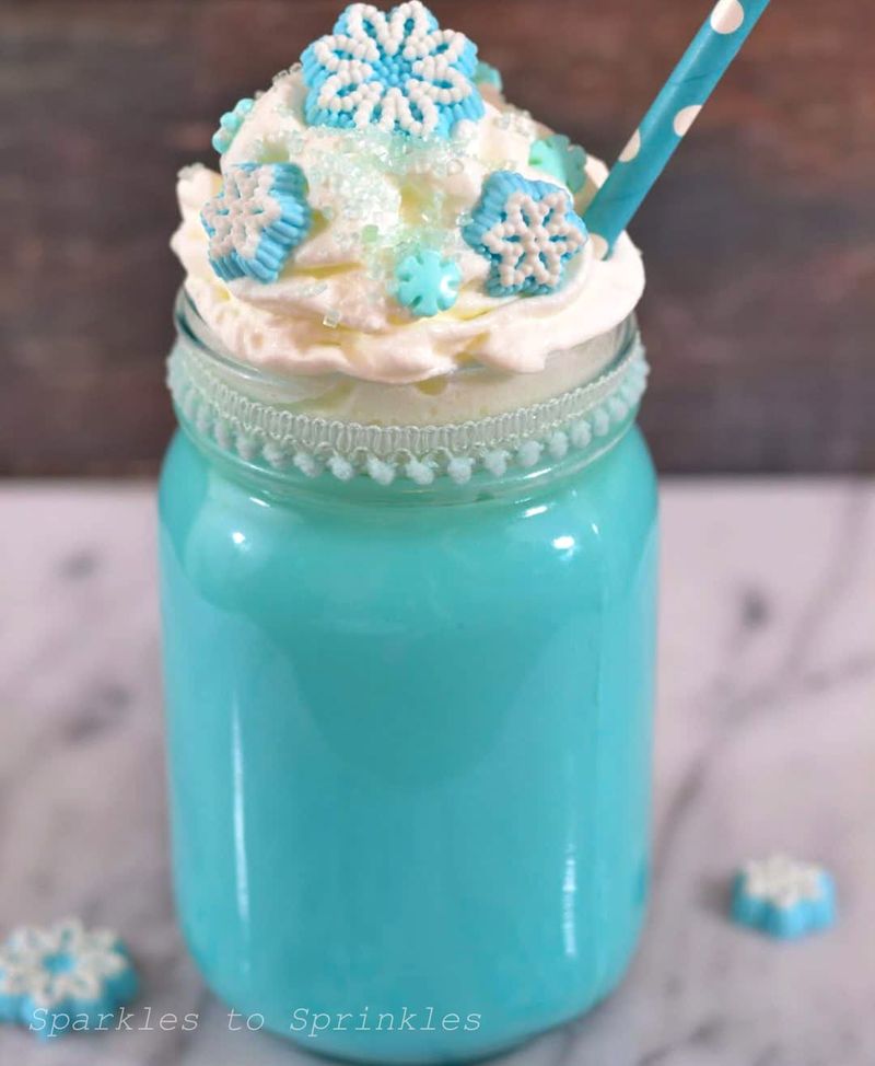 Elsa’s Frozen Blue Hot Chocolate