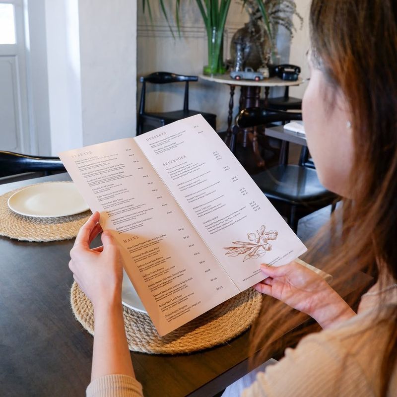 Uninspired Menu