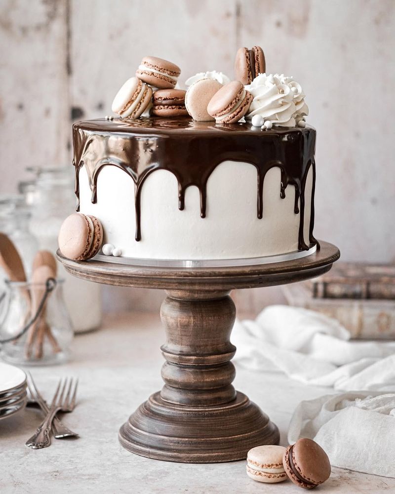 Vanilla Chocolate Marble Layer Cake