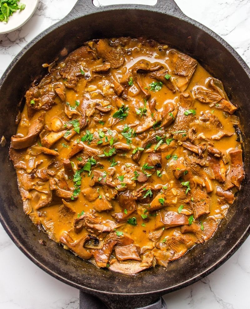 Vegan Mushroom Stroganoff