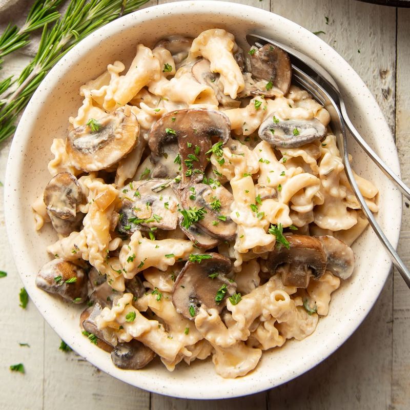 Vegan Mushroom Stroganoff