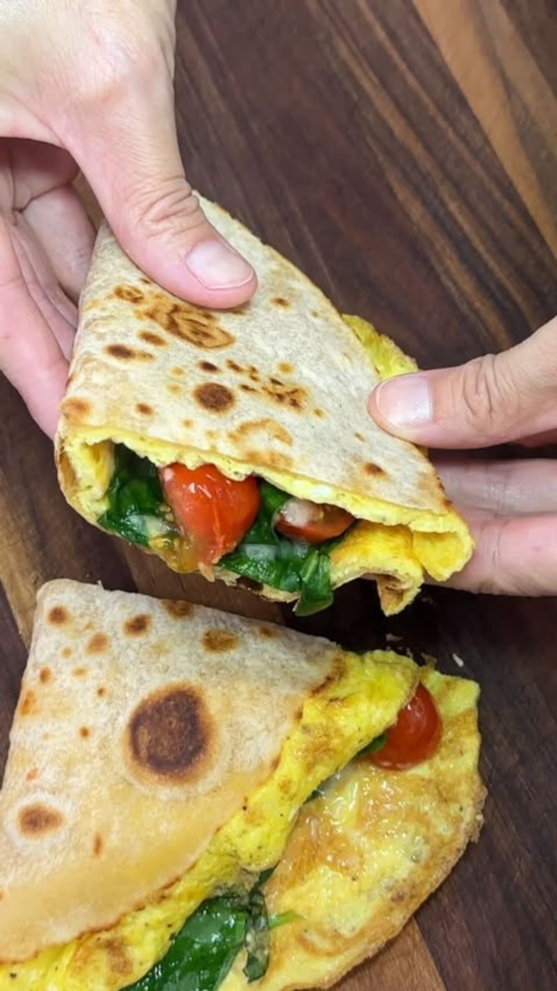 Veggie Omelet Wrap