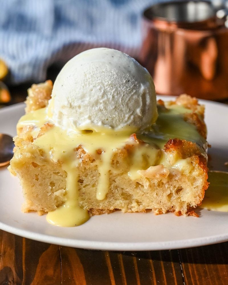 Warm Bread and Butter Pudding