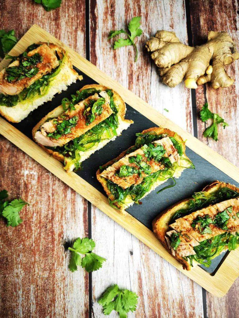Wasabi and Seaweed Crusted Tofu Steaks