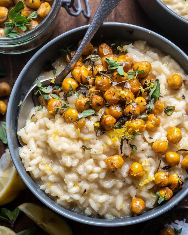 Zesty Lemon Basil Risotto