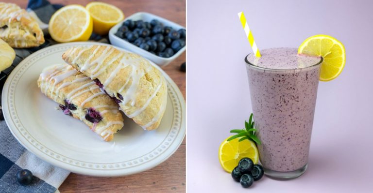 sweet and tart blueberry lemon treats