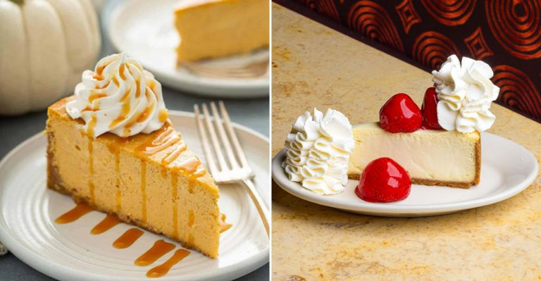 flavorful cheesecakes from The Cheesecake Factory