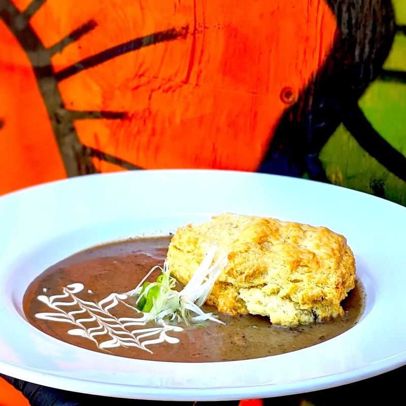 Horseradish-Infused Biscuits and Gravy