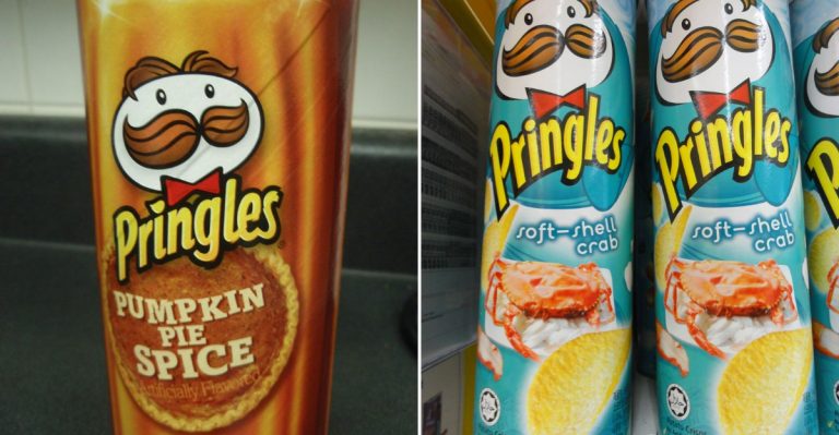 Pringles with strange flavors