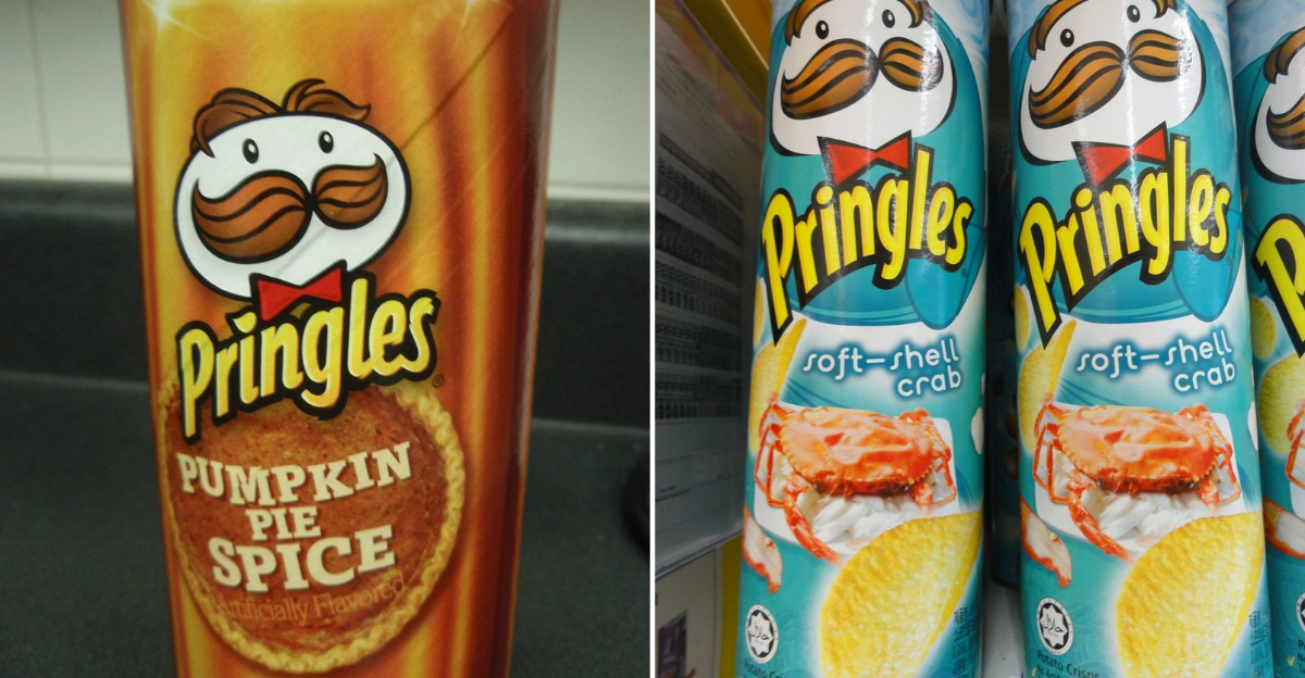 Pringles with strange flavors