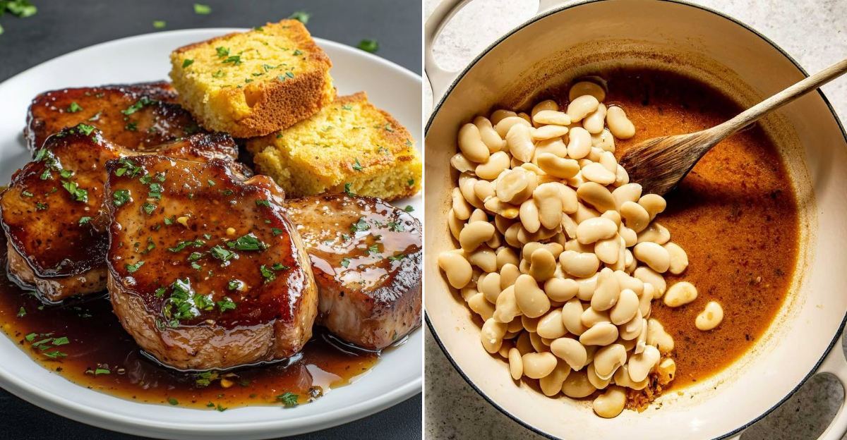 typical dinners from 1800s America