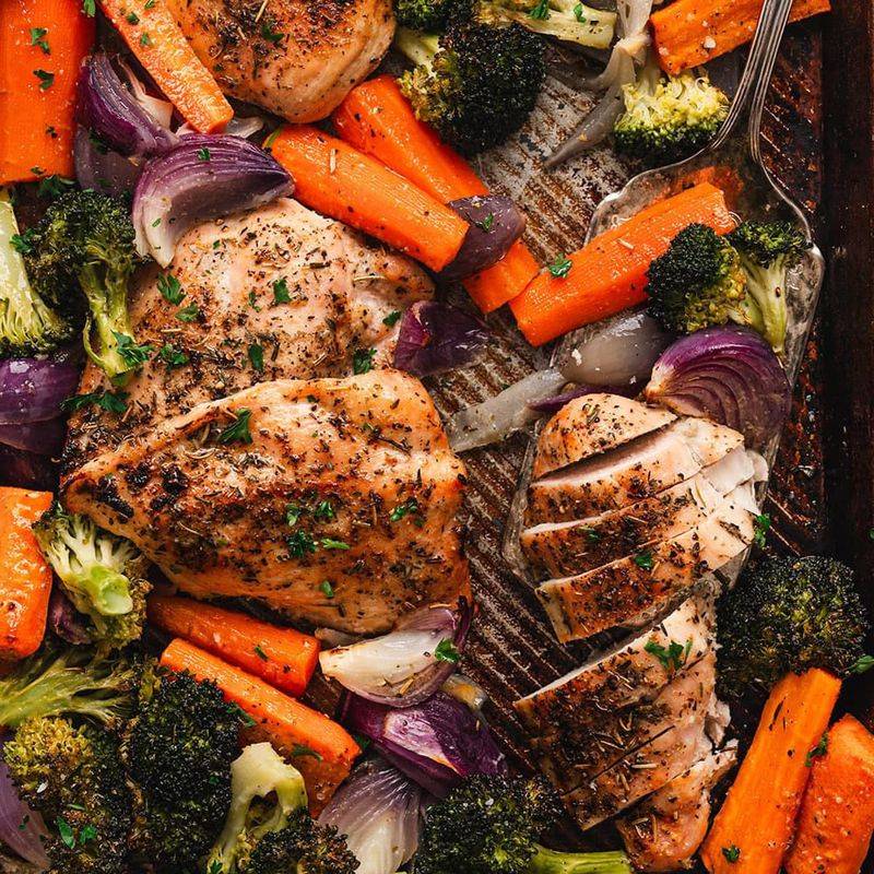 Sheet Pan Chicken And Veggies