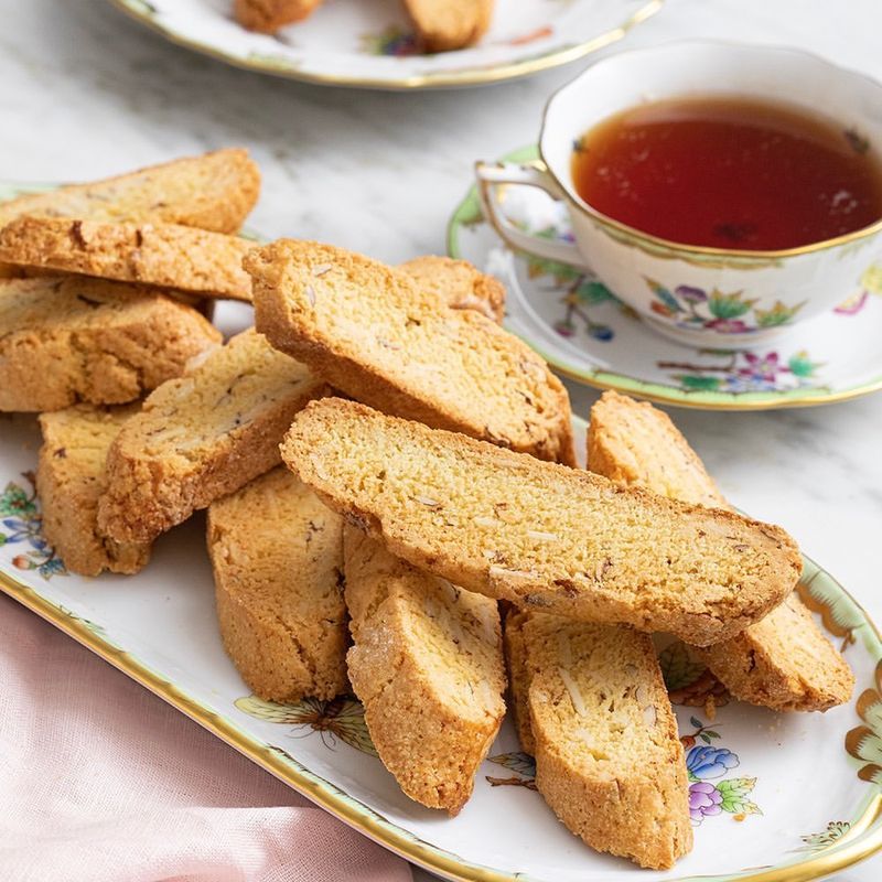 Air Fryer Almond Biscotti