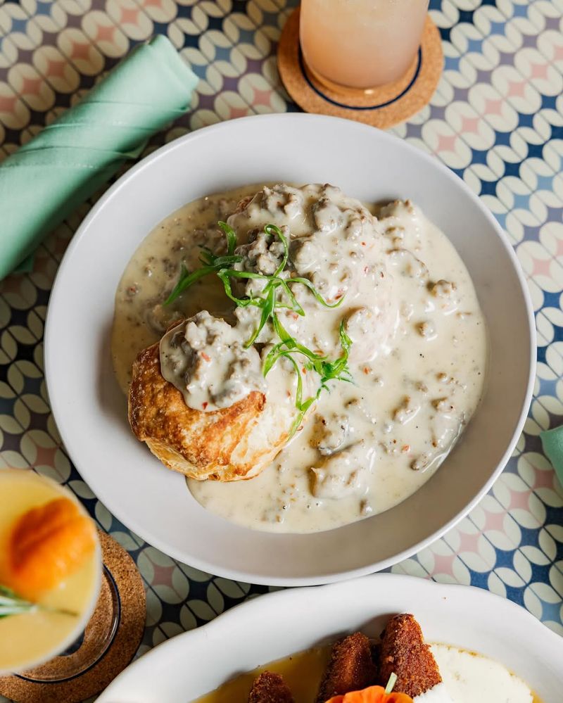 Sausage Gravy Over Grits