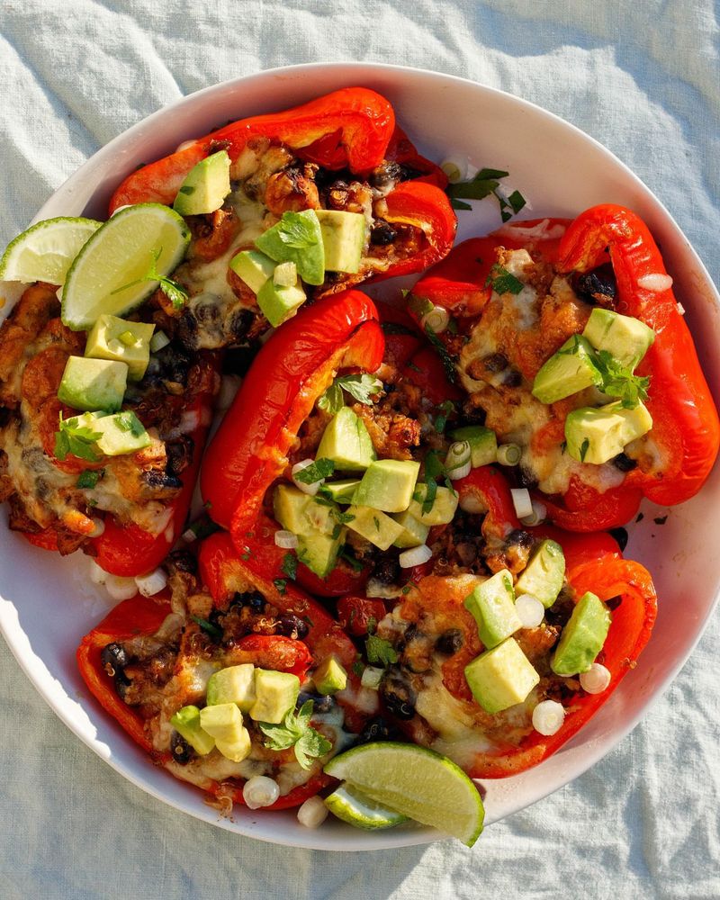 Colorado: Quinoa-Stuffed Bell Peppers