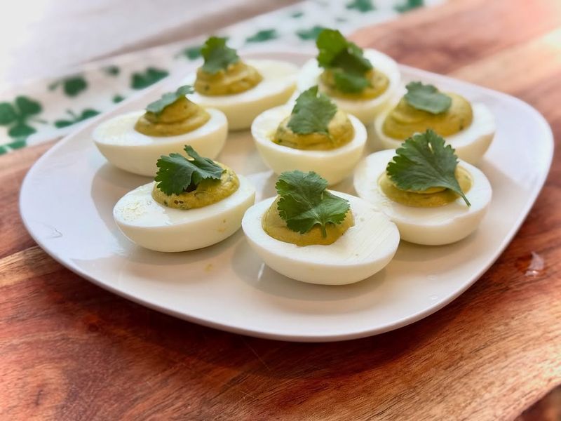 Avocado Deviled Eggs