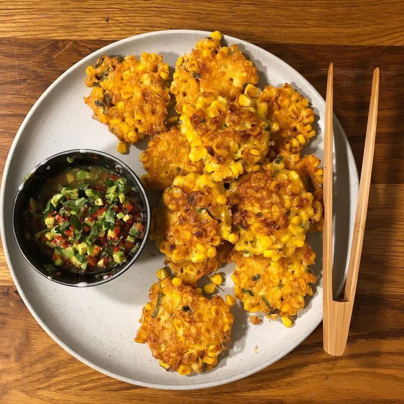 Avocado Corn Fritters