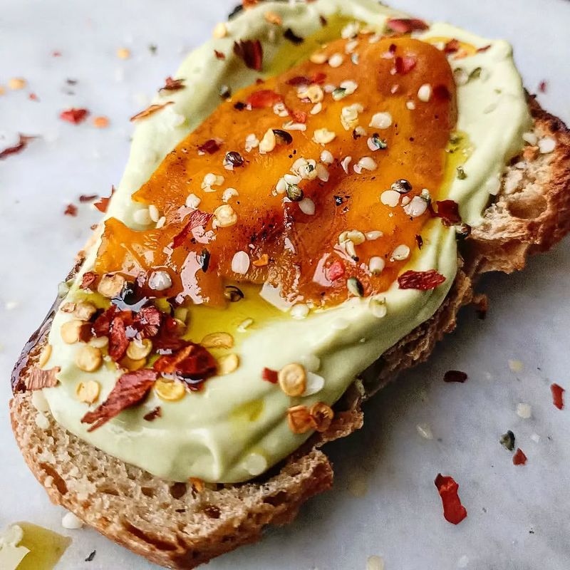 Hummus On Whole-Grain Toast