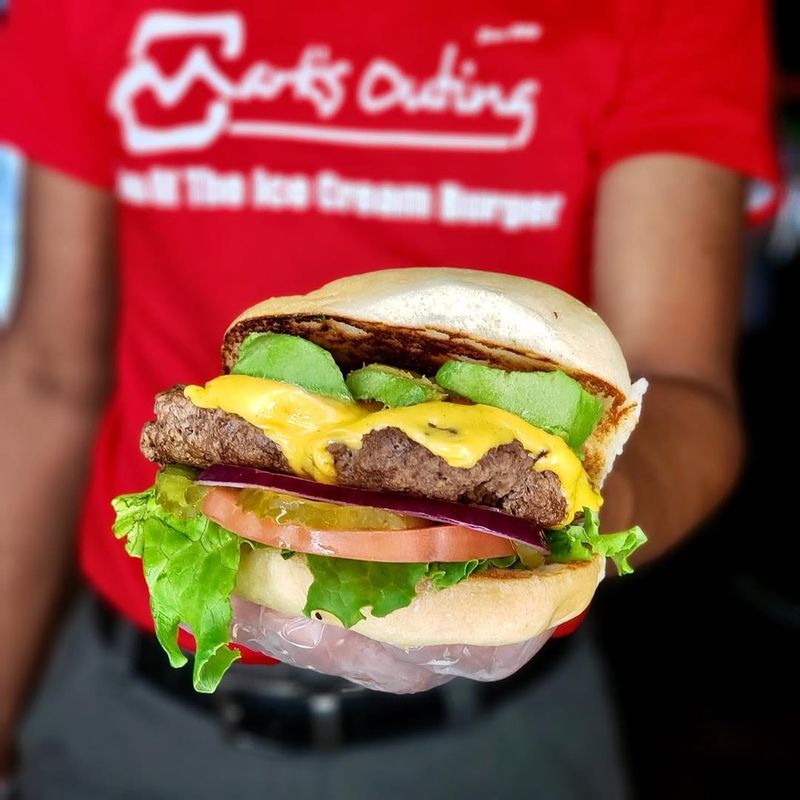 Avocado Ice Cream Burger