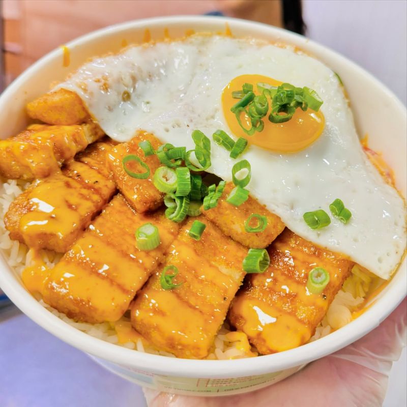 Rice Bowl With Fried Tofu