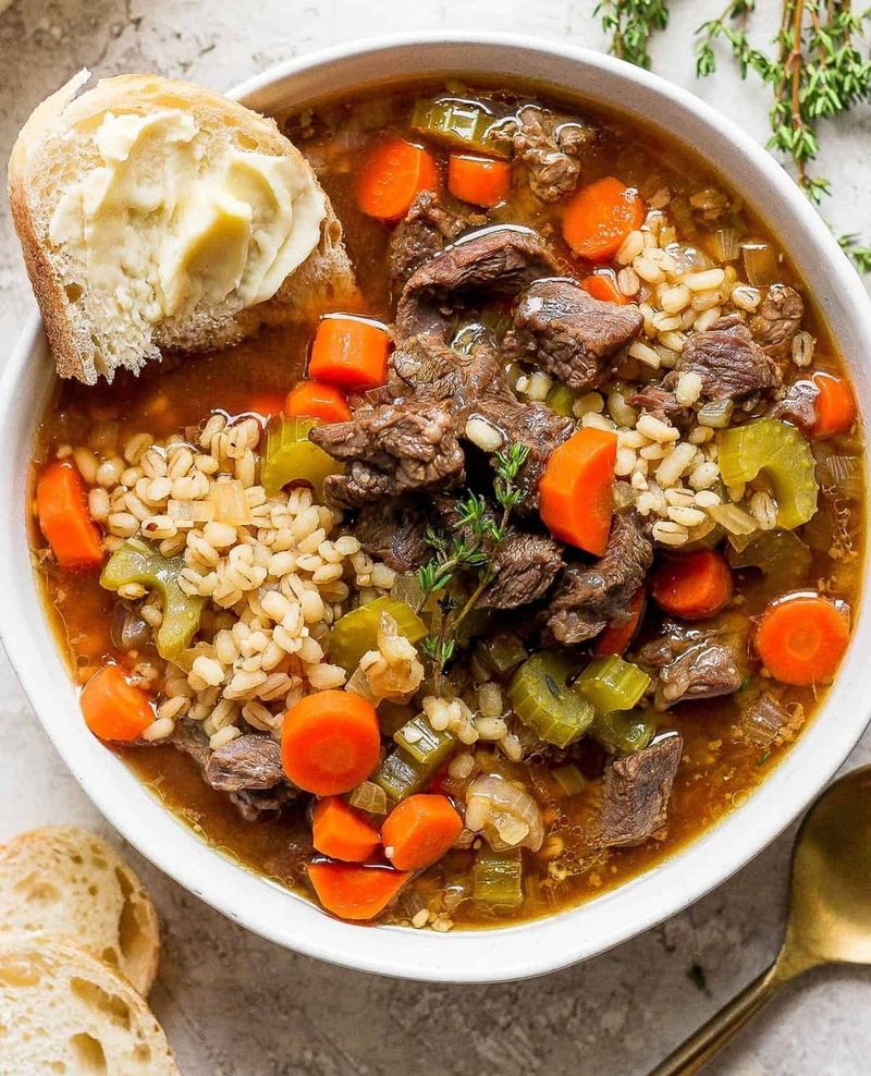 Homemade Beef And Barley Soup