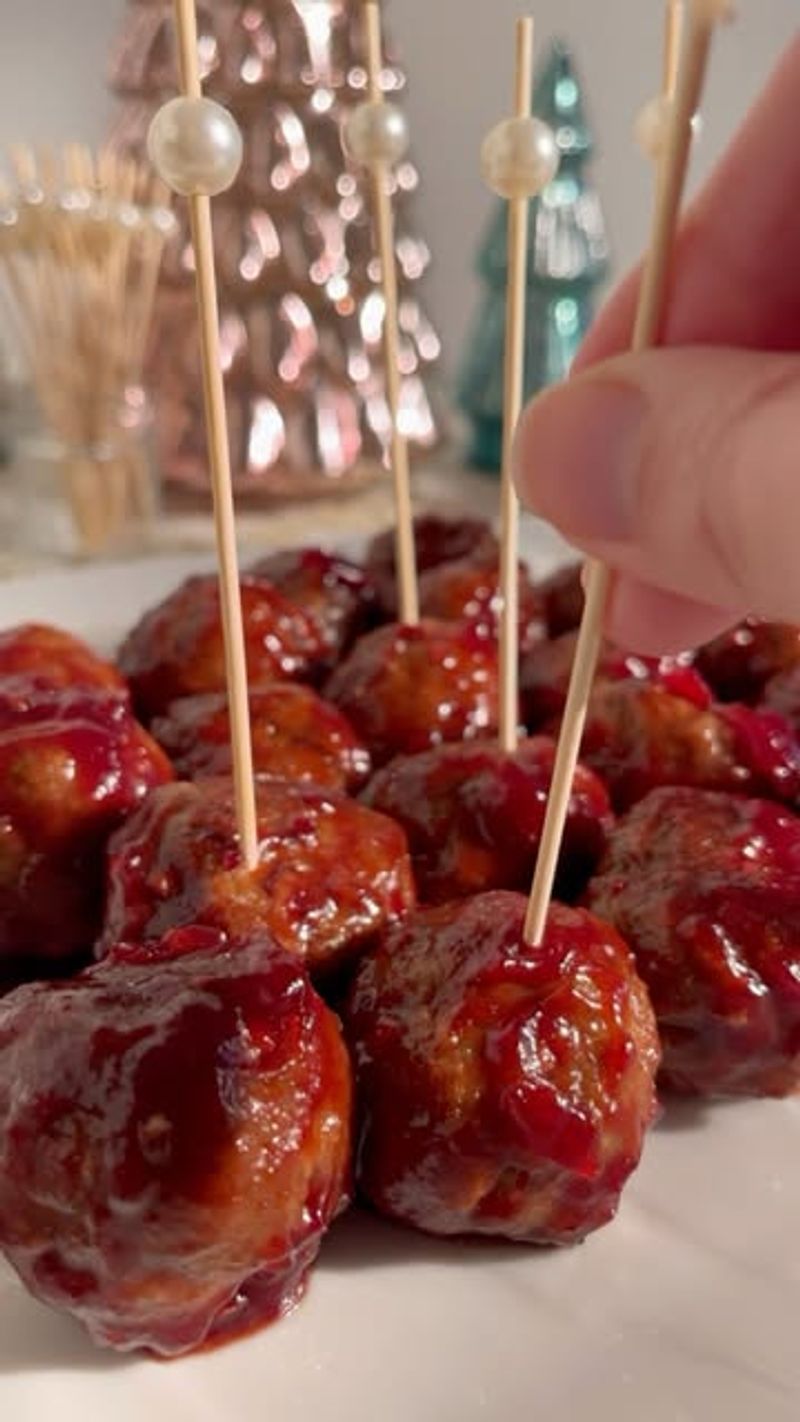 Meatballs On Toothpicks