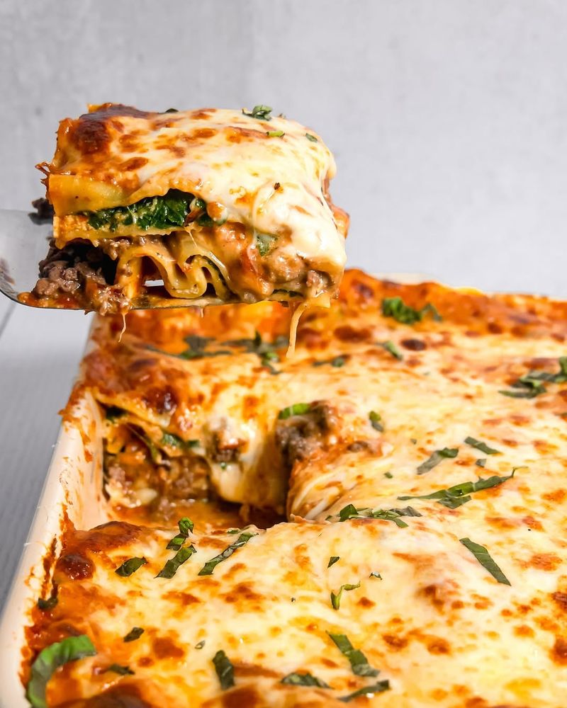 Beef And Spinach Lasagna